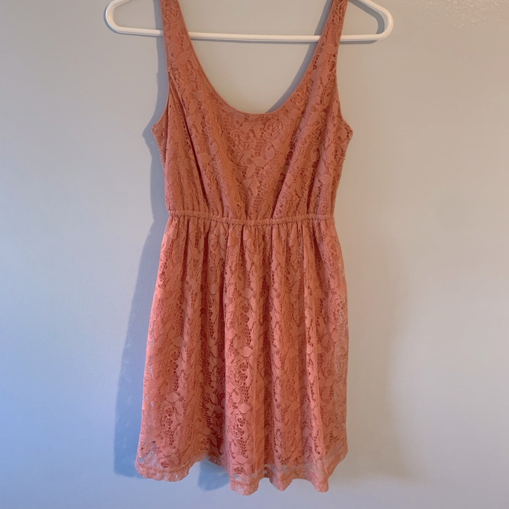 Blush Pink Lace Dress